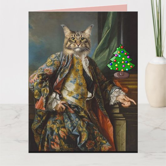 RENAISSANCE MAN CAT CHRISTMAS BIG CARDS KARTE (Vorderseite)