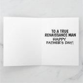 RENAISSANCE MAN CAT VATER'S DAY BIG CARD KARTE (Innenseite)