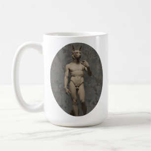 Renaissance Marmorskulptur Deutscher Schäferhund Kaffeetasse