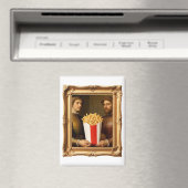 Renaissance Men Holding Modern French Fries Magnet (In Situ (Geschirrspüler))
