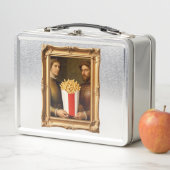Renaissance Men Holding Modern French Fries Metall Brotdose (Beispiel)
