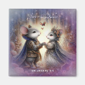 Renaissance-Messe verzauberte Holzlandeheihe Magnet (Vorne)