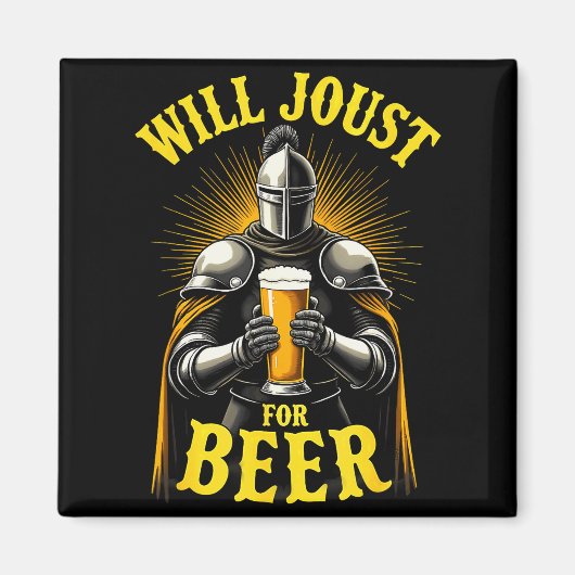 Renaissance-Mittelalter-Ritter wird für Bier turni Magnet (Vorne)