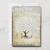 Renaissance Mittelalterliche Hochzeit des Blauen H Einladung (Rückseite)