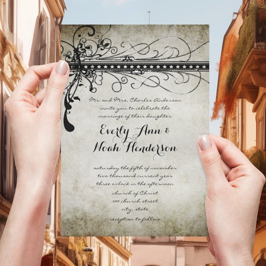 Renaissance Mittelalterliche Hochzeit Einladungen