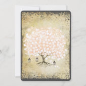 Renaissance Mittelalterliche Korallenhochzeit Einladung (Rückseite)