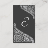 RENAISSANCE MONOGRAM 4 dunkelgrau Visitenkarte (Rückseite)