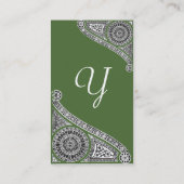 RENAISSANCE MONOGRAM 4 Treetop Grün Visitenkarte (Rückseite)