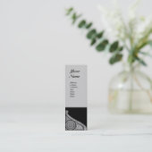 RENAISSANCE MONOGRAM MINI VISITENKARTE (Stehend Vorderseite)