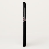 RENAISSANCE MONOGRAM MIT RED RUBY GEMSTONES Black Case-Mate iPhone Hülle (Hinten/Links)