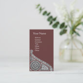 RENAISSANCE Monogramm 1 Visitenkarte (Stehend Vorderseite)