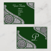 RENAISSANCE Monogramm 2 Visitenkarte (Vorne/Hinten)