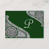 RENAISSANCE Monogramm 2 Visitenkarte (Rückseite)