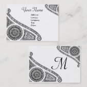 RENAISSANCE Monogramm 2 Visitenkarte (Vorne/Hinten)