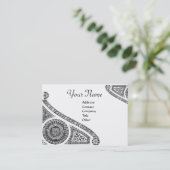 RENAISSANCE Monogramm 2 Visitenkarte (Stehend Vorderseite)