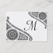 RENAISSANCE Monogramm 2 Visitenkarte (Rückseite)