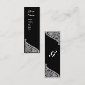 RENAISSANCE-MONOGRAMM 3 MINI VISITENKARTE (Vorne/Hinten)