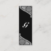 RENAISSANCE-MONOGRAMM 3 MINI VISITENKARTE (Rückseite)