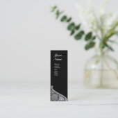 RENAISSANCE-MONOGRAMM 3 MINI VISITENKARTE (Stehend Vorderseite)