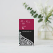 RENAISSANCE-MONOGRAMM 3 VISITENKARTE (Stehend Vorderseite)