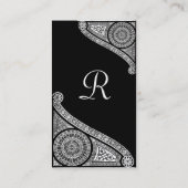 RENAISSANCE-MONOGRAMM 3 VISITENKARTE (Rückseite)
