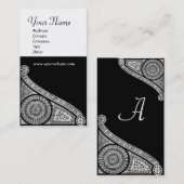 RENAISSANCE-MONOGRAMM 3 VISITENKARTE (Vorne/Hinten)