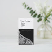 RENAISSANCE-MONOGRAMM 3 VISITENKARTE (Stehend Vorderseite)