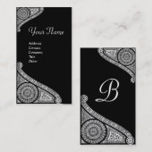 RENAISSANCE-MONOGRAMM 4 VISITENKARTE (Vorne/Hinten)
