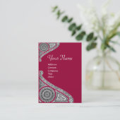 RENAISSANCE-MONOGRAMM 4 VISITENKARTE (Stehend Vorderseite)