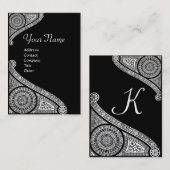 RENAISSANCE-MONOGRAMM 4 VISITENKARTE (Vorne/Hinten)