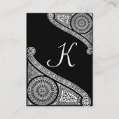 RENAISSANCE-MONOGRAMM 4 VISITENKARTE (Rückseite)