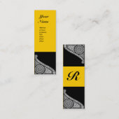 RENAISSANCE MONOGRAMM MINI VISITENKARTE (Vorne/Hinten)