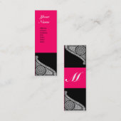 RENAISSANCE MONOGRAMM rosa Mini Visitenkarte (Vorne/Hinten)