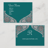RENAISSANCE MONOGRAMM VISITENKARTE (Vorne/Hinten)