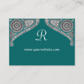 RENAISSANCE MONOGRAMM VISITENKARTE (Rückseite)