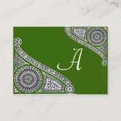 RENAISSANCE-Monogramm Visitenkarte (Rückseite)