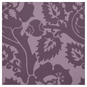 Renaissance Oblique Floral, Eggpflanze Stoff (Muster)