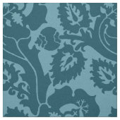 Renaissance Oblique Floral, Peacock Blue Stoff (Muster)
