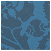 Renaissance Oblique Floral, preußisch blau Stoff (Nahaufnahme)