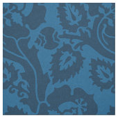 Renaissance Oblique Floral, preußisch blau Stoff (Muster)