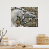 Renaissance Pferdestatue Poster (Küche)