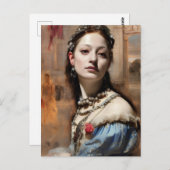 Renaissance Porträtmalerei Postkarte (Vorne/Hinten)