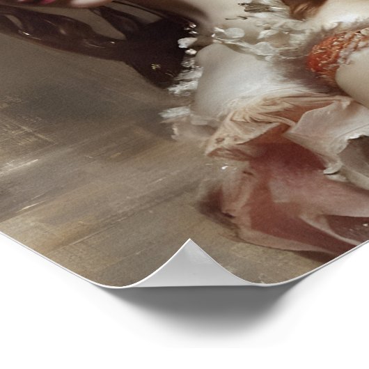 Renaissance Princess AI generierte Fantasiekunst Poster (Ecke)