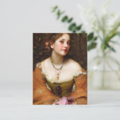 Renaissance-Prinzessin im Herbst Postkarte (Stehend Vorderseite)