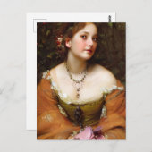 Renaissance-Prinzessin im Herbst Postkarte (Vorne/Hinten)