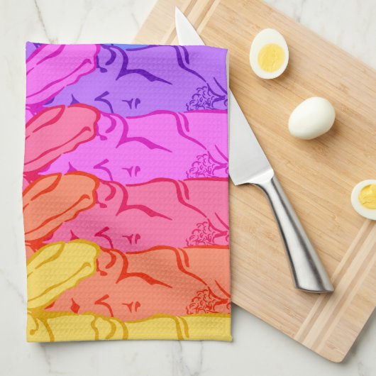 Renaissance Rainbow Geschirrtuch (Viertel Falte)