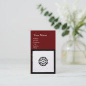 RENAISSANCE Rechtsanwalt Schwarz-weiß Red Visitenkarte (Stehend Vorderseite)