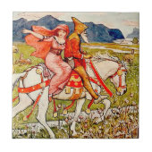 Renaissance Reiter Fliese (Vorderseite)