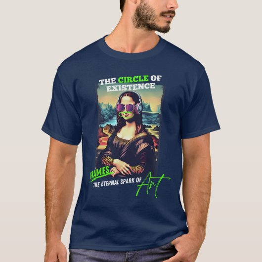 Renaissance Remix: Mona Lisa’s Eternal Connection T-Shirt (Vorderseite)
