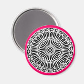 RENAISSANCE, rosa Magnet (Vorderseite/Rückseite)